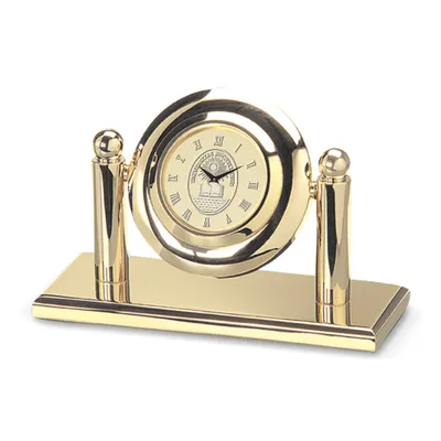 Bucknell Bison Arcade Clock - Gold
