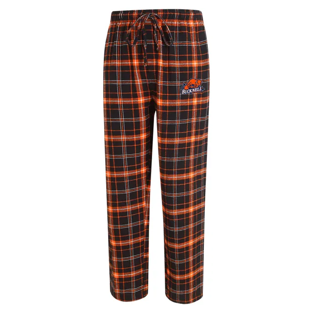 Lids Bucknell Bison Concepts Sport Ultimate Flannel Pants - Navy/Orange