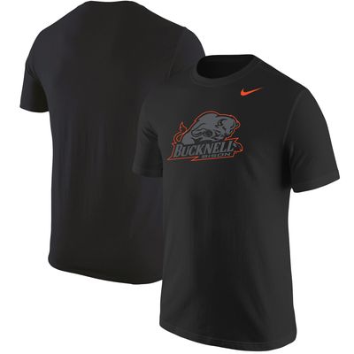 Men's Nike Black Bucknell Bison Logo Color Pop T-Shirt