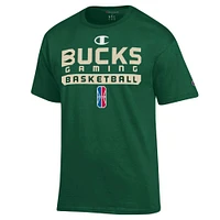 T-shirt unisexe Champion Green Bucks Gaming On-Court 2K League Authentic Practice