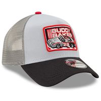 Men's New Era Black/Gray Buddy Baker Legends 9FORTY A-Frame Adjustable Trucker Hat