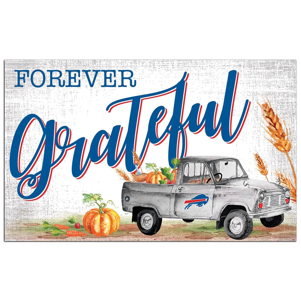 Lids Buffalo Bills 11 x 19 Forever Grateful Sign