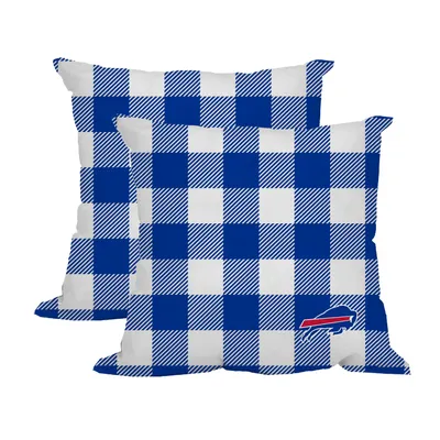 Buffalo Bills 2-Pack Buffalo Check Plaid Outdoor Pillow Set