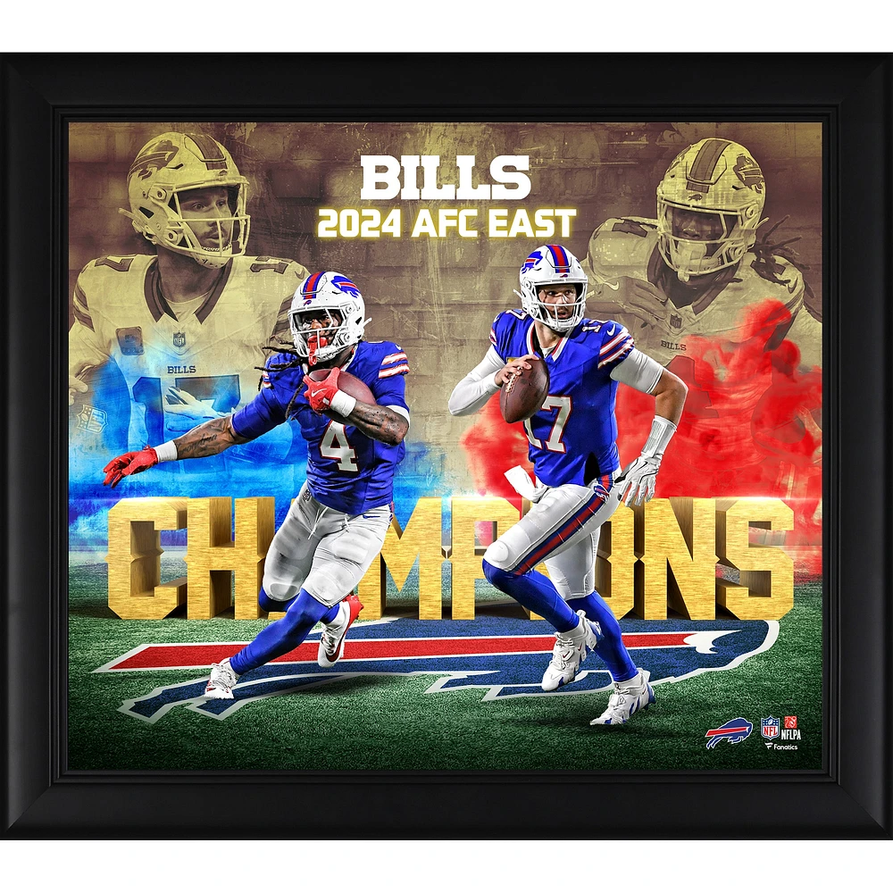 Buffalo Bills 2024 AFC East Division Champions Framed 15" x 17" Collage