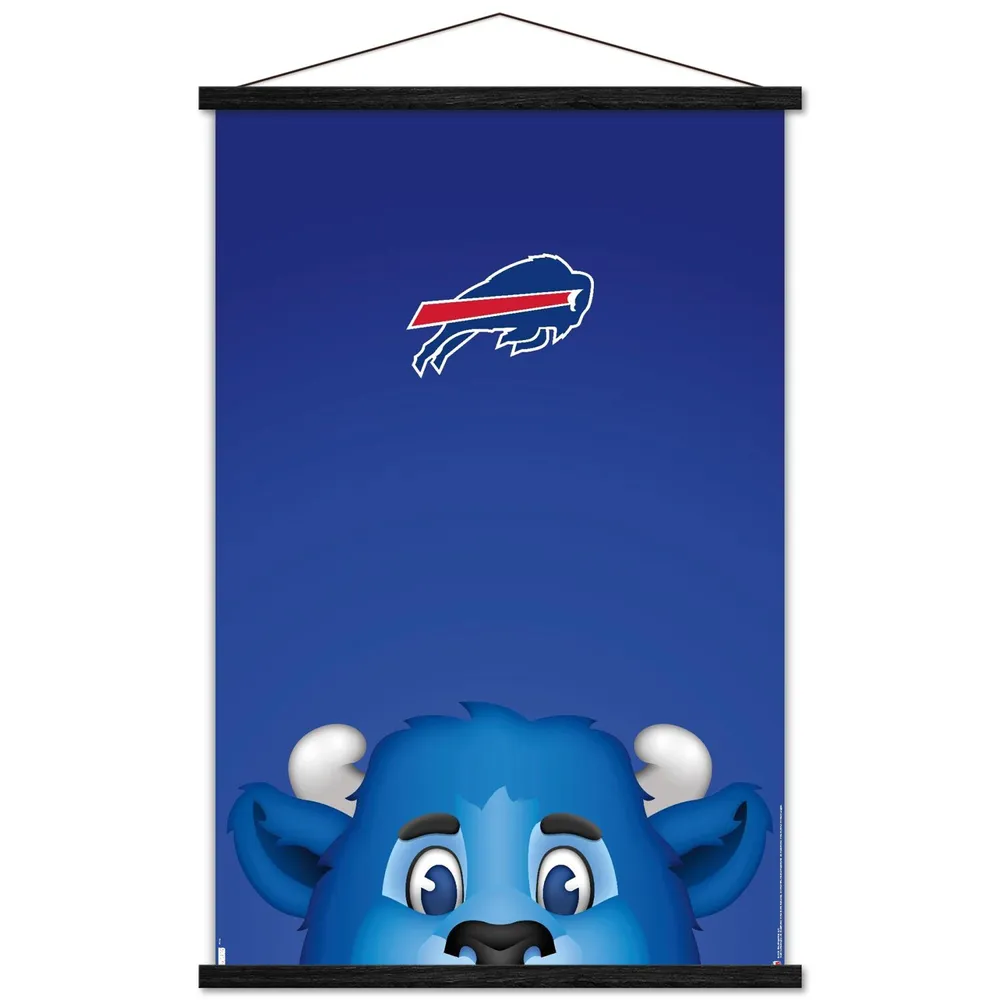 Lids Buffalo Bills 22.4'' x 34'' Magnetic Framed Minimalist Mascot Poster