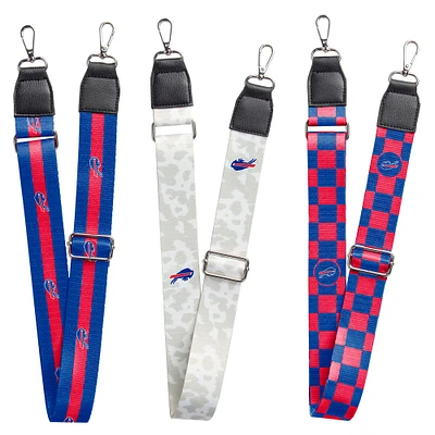 Ensemble de 3 sangles de sac Buffalo Bills