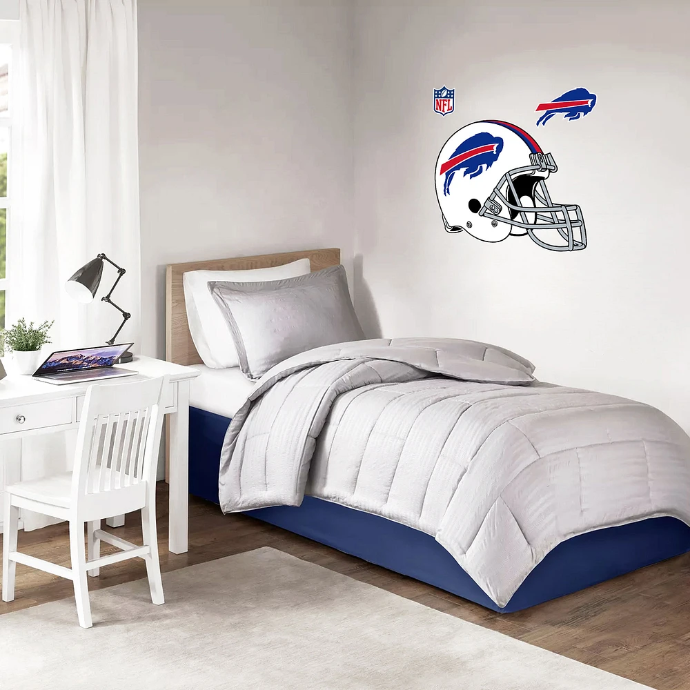 Buffalo Bills - Autocollant mural repositionnable pour casque d'équipe 36''