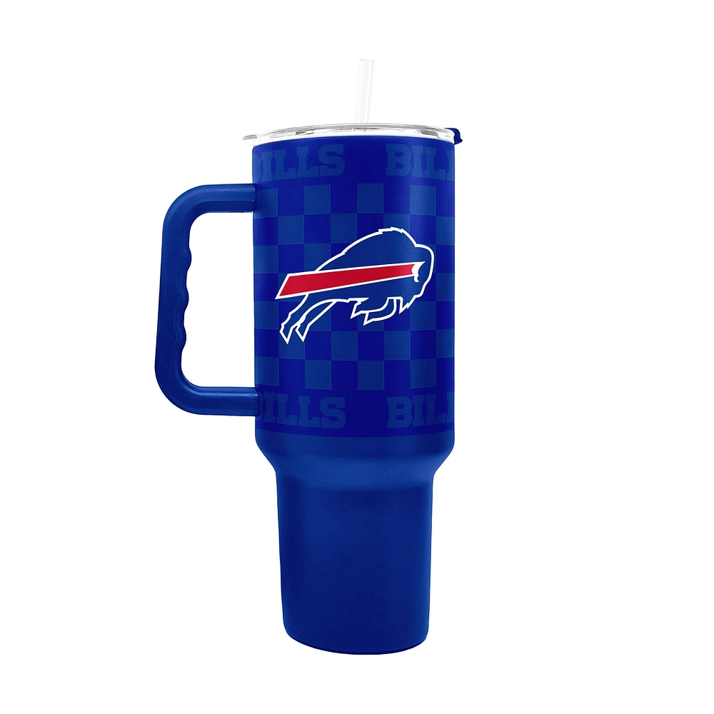 Buffalo Bills 40oz Checkered Stainless Steel Tumbler