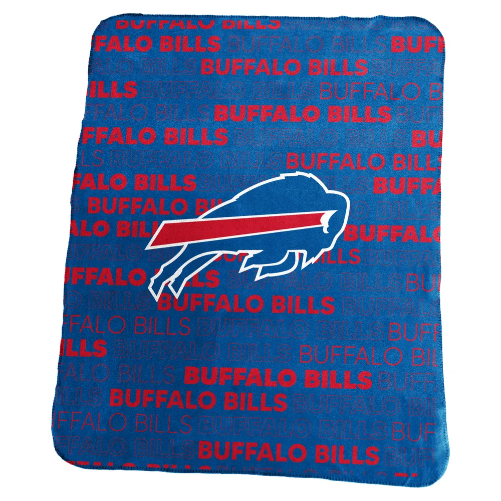 Northwest NFL Buffalo Bills Gridiron Fleece Throw Blanket, Team Colors, 50  x 60