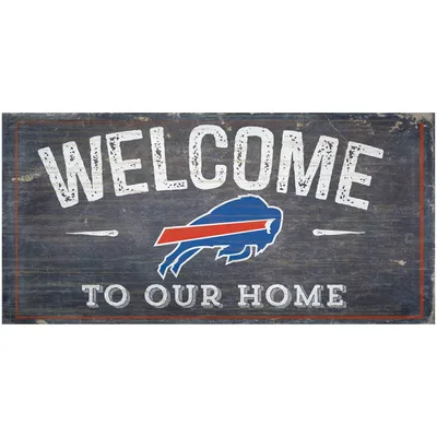 Buffalo Bills 6" x 12" Welcome To Our Home Sign
