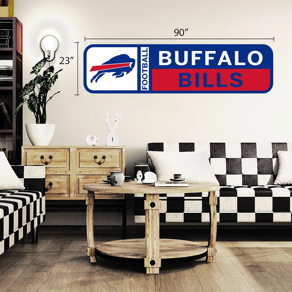 Buffalo Bills 90'' x 23'' Team Logo Repositionable Wall - Decal