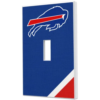 Buffalo Bills Diagonal Stripe Single Toggle Light Switch Plate