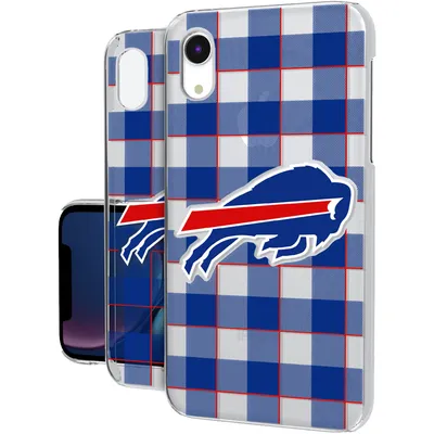 Buffalo Bills iPhone Clear Case with Plaid Design