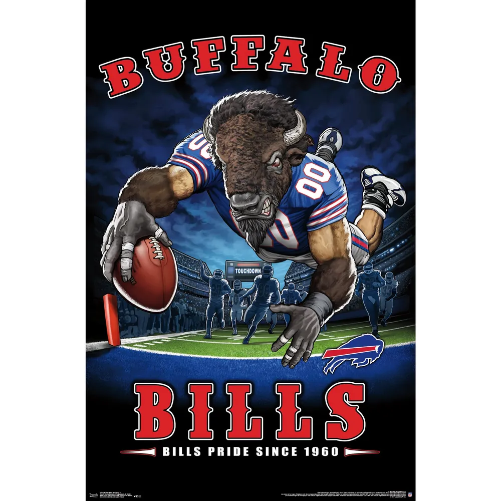 Lids Buffalo Bills Liquid Blue Designs 22'' x 34'' End Zone Poster