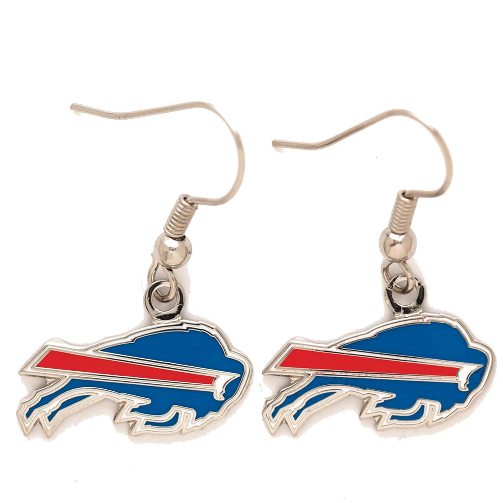 Boucles d'oreilles en fil avec logo des Bills de Buffalo