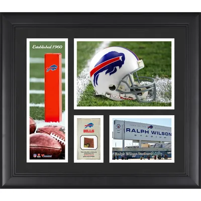 Buffalo Bills Fanatics Authentic Framed 15" x 17" Team Logo Collage with Piece of Game-Used Football