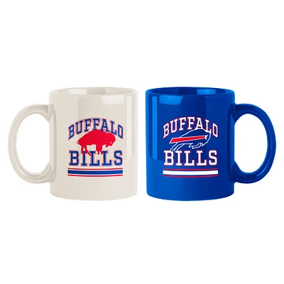 Lot de deux tasses colorées de 15 oz des Buffalo Bills