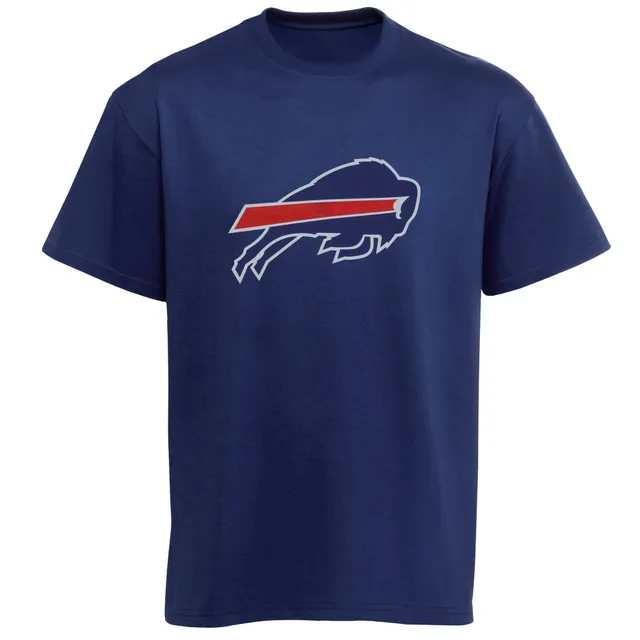 Women's New Era Buffalo Bills White & Royal Ombre V-Neck T-Shirt