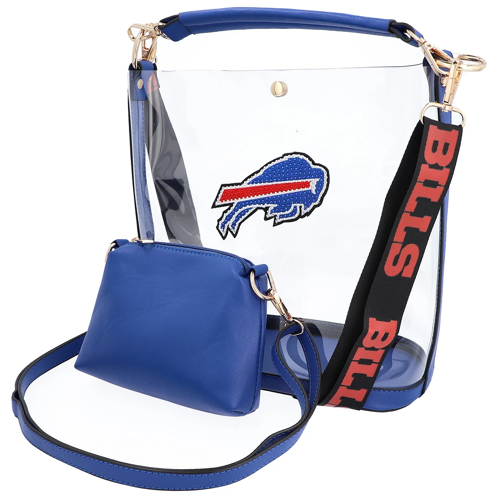 Cuce Buffalo Bills Rhinestone Clear Purse