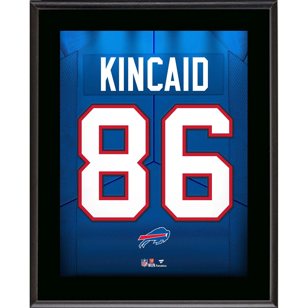 Dalton Kincaid Buffalo Bills 10.5" x 13" Jersey Number Sublimated Player Plaque