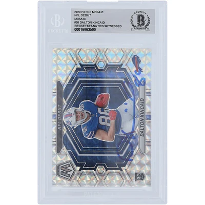 Dalton Kincaid Buffalo Bills Autographed 2023 Panini Mosaic Mosaic Prizm #ND-20 Beckett Fanatics Witnessed Authenticated Rookie Card