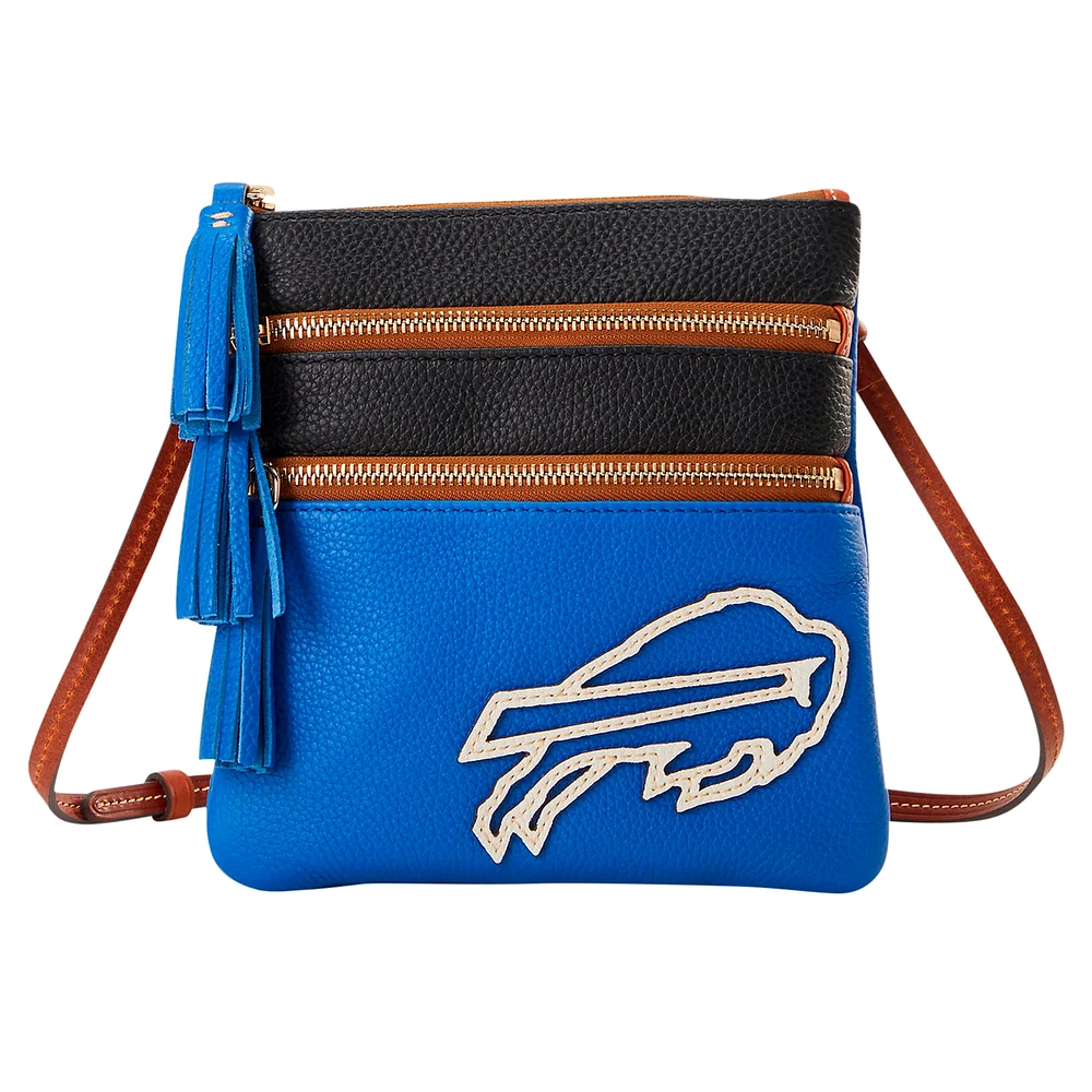 Dooney & Bourke Buffalo Bills Infield Triple Zip Crossbody Purse