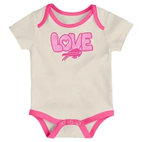 Girls Newborn & Infant White Buffalo Bills All The Love 2 Piece Bodysuit and Pants Set