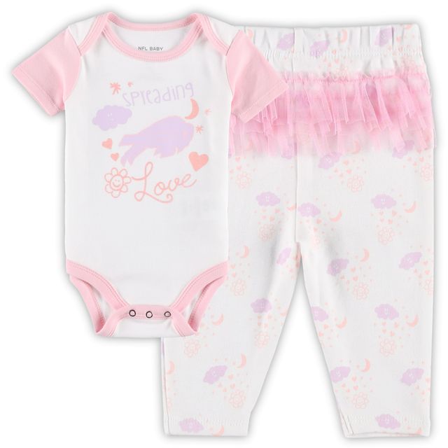 Ensemble de body et leggings tutu pour nouveau-nés bébés Buffalo Bills blancs