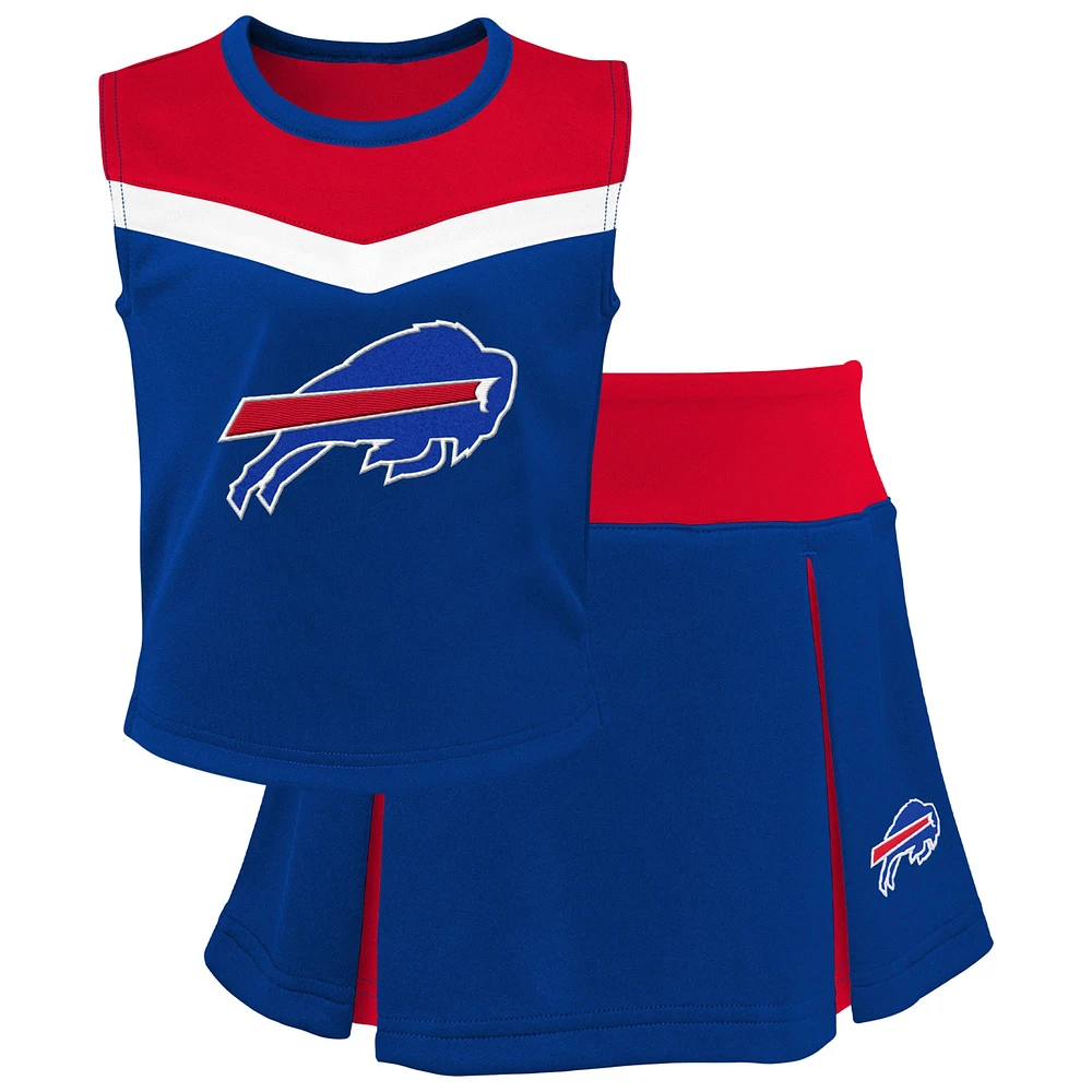 Girls Preschool Royal Buffalo Bills Spirit Two-Piece Cheerleader Set