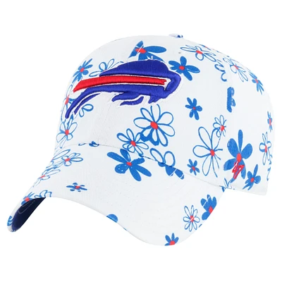 Casquette ajustable Daisy Delight Clean Up des Buffalo Bills pour filles et tout-petits '47 White