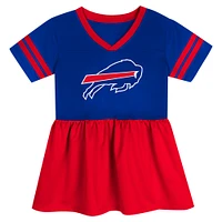 Robe en jersey tendance pour petite fille Royal Buffalo Bills Stadium Lights