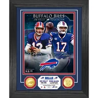 Jim Kelly & Josh Allen Buffalo Bills Bronze Coin Photo Mint