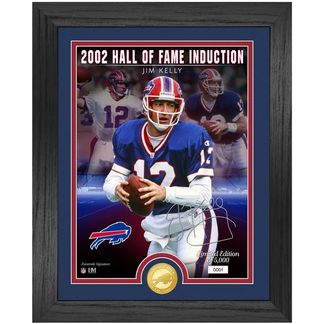 Framed Jim Kelly Buffalo Bills Autographed Blue Mitchell & Ness