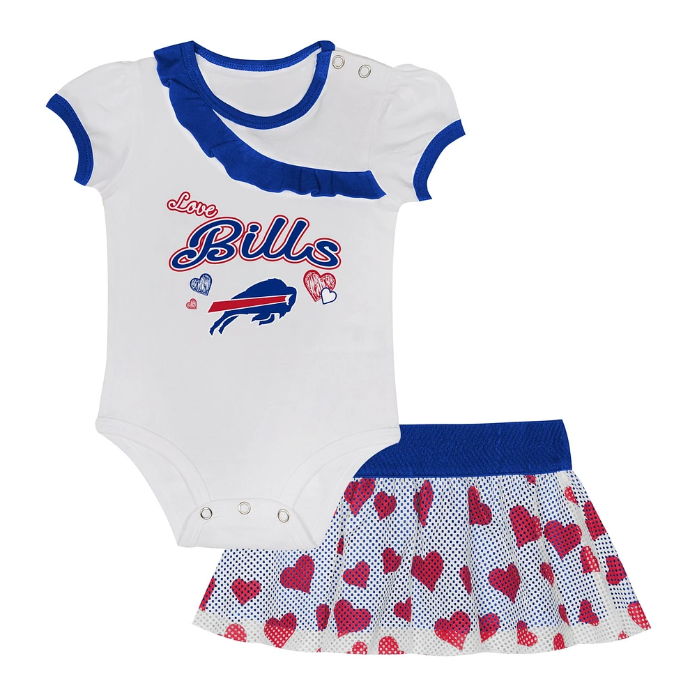 Infant  Buffalo Bills Love My Team Bodysuit & Skirt Set