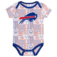 Infant Buffalo Bills Play Day Three-Pack Bodysuit Set