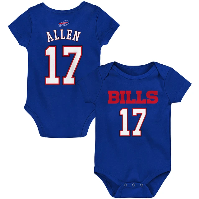 Youth Josh Allen Royal Buffalo Bills Name & Number Player Shorts