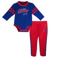 Outerstuff Infant Royal/Red Buffalo Bills Little Kicker - Long Sleeve  Bodysuit & Pants Set