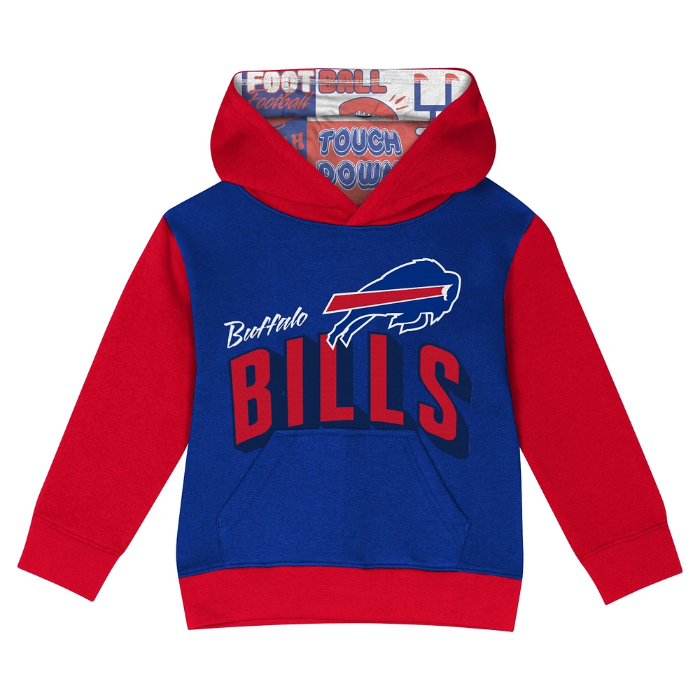 Ensemble sweat à capuche et pantalon en polaire pour bébé Royal Buffalo Bills Coin Toss