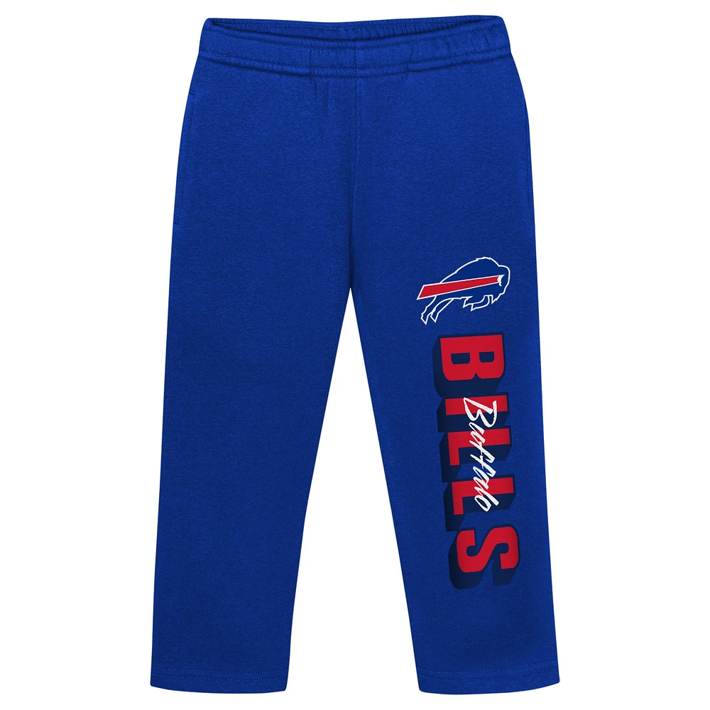 Ensemble sweat à capuche et pantalon en polaire pour bébé Royal Buffalo Bills Coin Toss