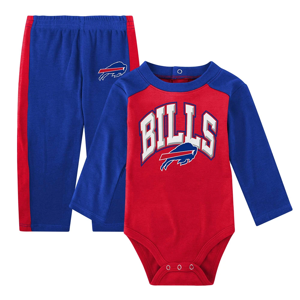 Ensemble body et pantalon à manches longues Royal Buffalo Bills Rookie of the Year pour bébé