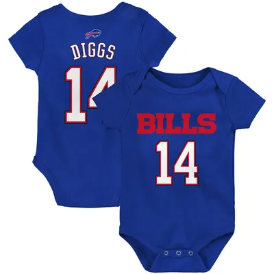 Body pour bébé Stefon Diggs Royal Buffalo Bills Mainliner Nom et numéro du joueur