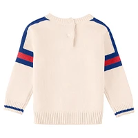 Infant WEAR by Erin Andrews Cream Buffalo Bills Throwback Script Sweater