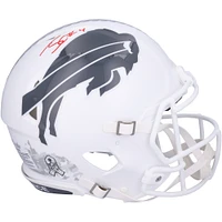 Casque authentique Riddell 2024 Salute To Service Speed ​​autographié par James Cook Buffalo Bills