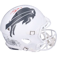 Casque authentique Riddell 2024 Salute To Service Speed ​​autographié par James Cook Buffalo Bills