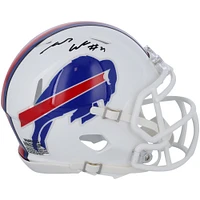 Casque Riddell Speed ​​Mini autographié par James Cook Buffalo Bills