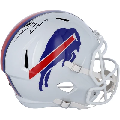 Casque Riddell Speed ​​autographié par James Cook Buffalo Bills