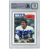 Jim Kelly Buffalo Bills Carte de recrue autographiée Topps #362 Beckett 1987 Fanatics Witnessed Authenticated 10 Rookie