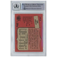 Jim Kelly Buffalo Bills Carte de recrue autographiée Topps #362 Beckett 1987 Fanatics Witnessed Authenticated 10 Rookie