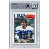 Jim Kelly Buffalo Bills Carte de recrue autographiée Topps #362 Beckett 1987 Fanatics Witnessed Authenticated 10 Rookie