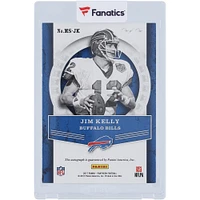 Carte Panini Pantheon Platinum #MS-JK #1/1 2017 autographiée par Jim Kelly Buffalo Bills